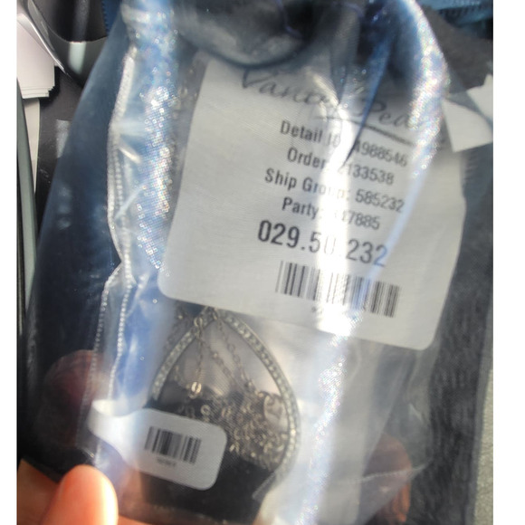 RARE Vantel Pearls Silver Teardrop Tassel Necklace White 7 - Picture 2 of 3